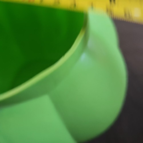 Green Halloween Blow Mold Pumpkin Pail General Foam Trick Treat Bucket USA 7.5x9 - Picture 12 of 13