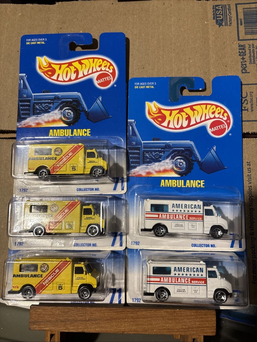 Preços baixos em Ambulâncias Hot Wheels Hot Wheels cartão azul
