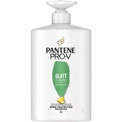 PANTENE PRO-V: Shampoo Glatt & Seidig, 1.000 ml, Silikonfrei & ohne Farbstoffe