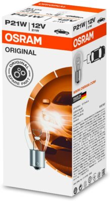 10 x OSRAM 12V P21W Birnen, Licht, Seitenblinker Heckbremse Auto Nebelblinker