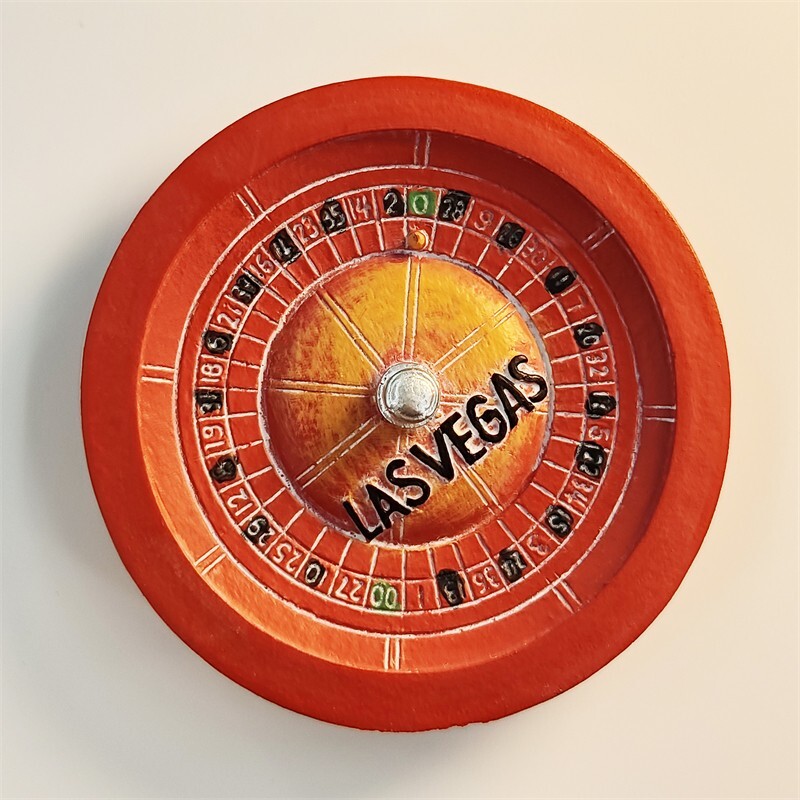 Casino Roulette Las Vegas Tourist Travel Souvenir 3D Fridge Gift