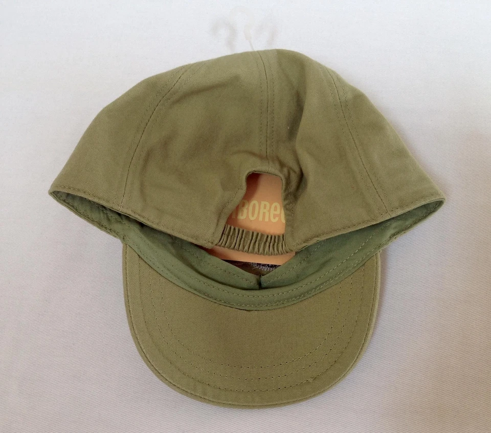 NWT Vtg Gymboree Busy Beaver green baseball sun hat baby 3-6 months - Image 4 of 4