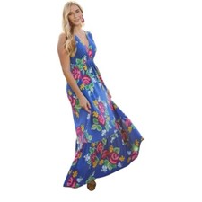 NWT Matilda Jane Dream Weaver Blue Floral Maxi Dress / SZ S