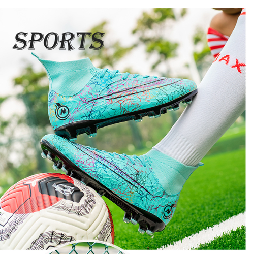Botas de fútbol para hombre y niños AG/FG Multinocken zapatos de fútbol al aire libre - Imagen 17 de 26