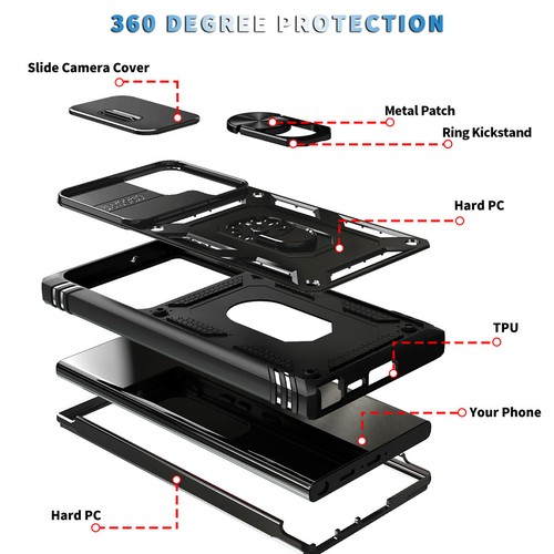 For Samsung Galaxy S23 Ultra S23+ S23 Ring Kickstand Case Phone Cover Accessory - Zdjęcie 19 z 55