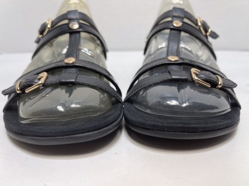 VIONIC 44Coro Orthotic T-Strap Slingback Black Leather Sandals Women’s Size 6 - Picture 6 of 12