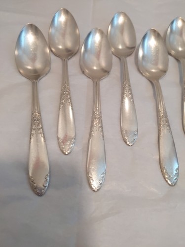 National Silver Co. King Edward Silverplate TEASPOONS (7) - Picture 3 of 5