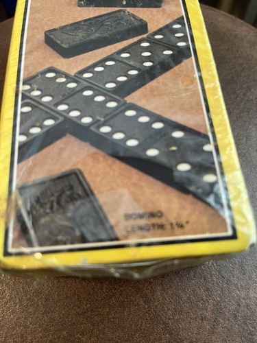 Vintage Dominos; 28 Plastic Double six original box 1981 Sealed - Picture 4 of 7