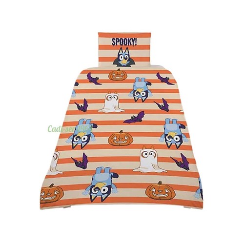 Bluey Halloween SINGLE Duvet Cover Reversible Duvet Cover Children's Bedding NEW - Picture 20 of 24