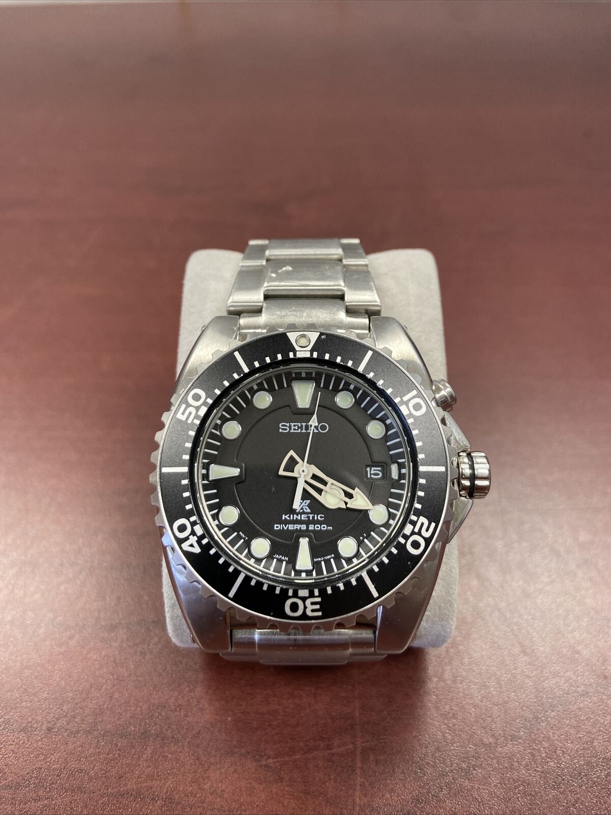 SEIKO DIVER KINETIC 5M62-0BL0 Analog Black 200m Working