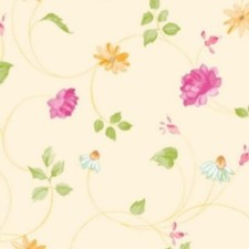 1m x45cm EVA PINK YELLOW FLOWERS DAISIES STICKY BACK PLASTIC SELF ADHESIVE VINYL