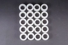 Lot of 20 12SWS1006 1/4" Unthreaded Nylon Shoulder Washer 0.26" ID 0.425" OD NOS