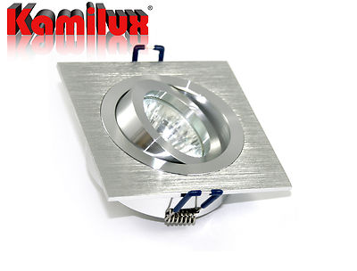 High Power LED Deckenstrahler, Kanto 230V #GU10 - LED 5W=50W / 370LM ECKIG