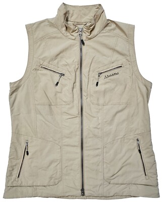 Schoffel Weste Herren Beige Full Zip Adventure Vest Größe XL Polyester Wasser...
