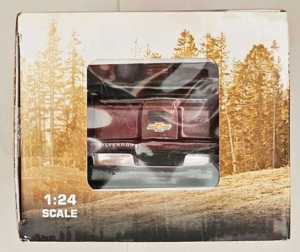 SEALED Norscot Burgandy Ruby Red Chevy Silverado 1/24 Scale Model 2014 Chevrolet - Image 4 of 4