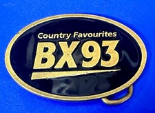 Country Favorites BX93 Radio Station London Canada Vintage Belt Buckle