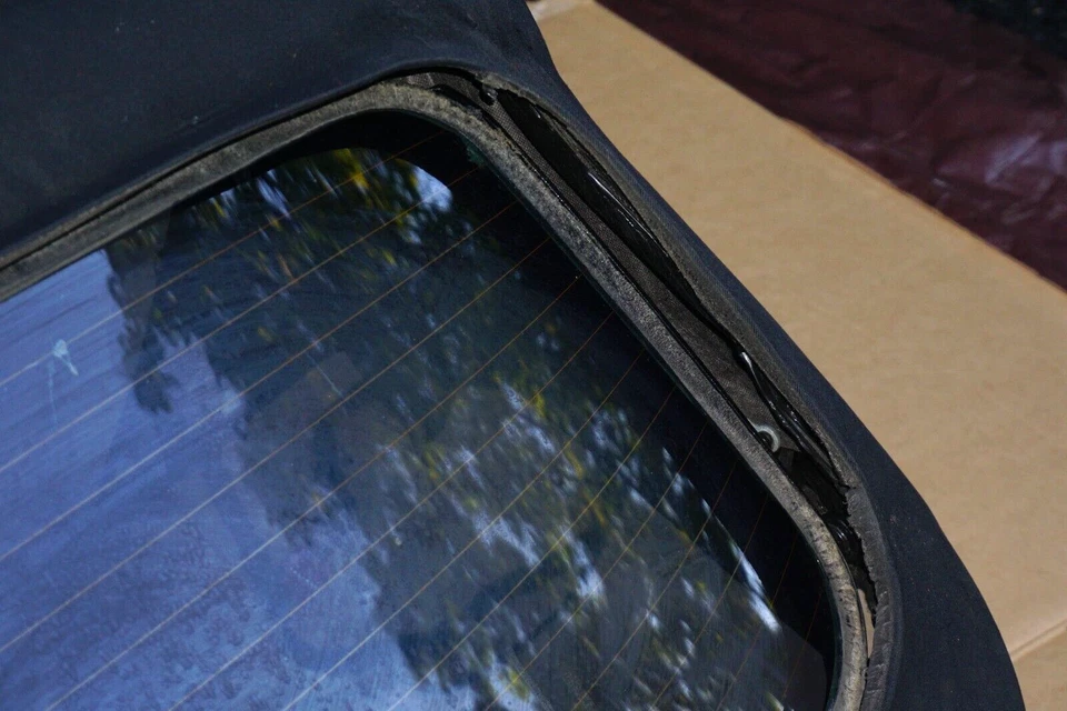 Cubierta de techo blanda convertible negra Audi A5 8F 2010-2016 con bisagra de vidrio OEM Foto 2 de 4