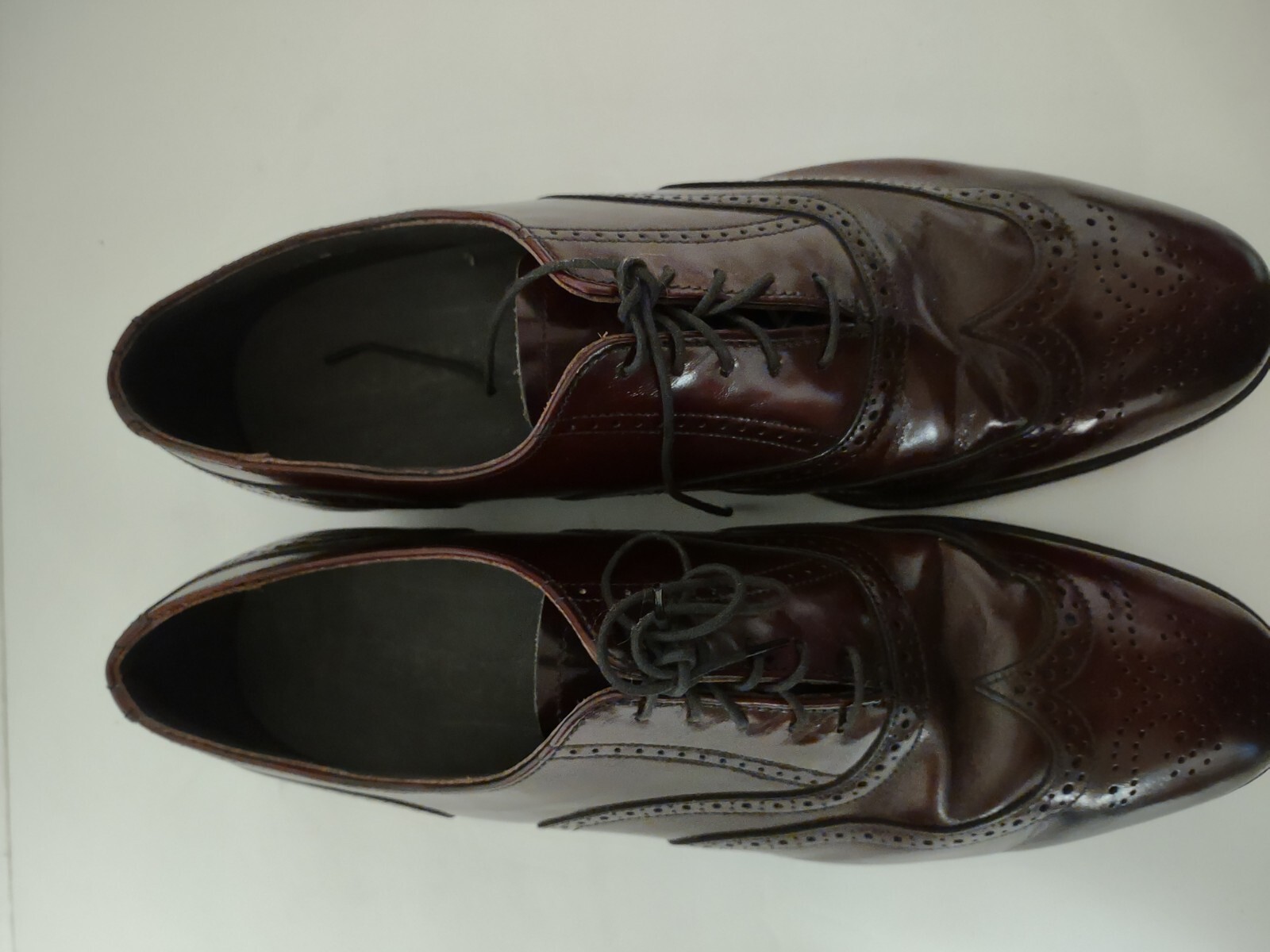 SAOLA Scarpe derby Oxford VINTAGE Dexter da uomo US 13 M ala lunga suola in pelle made in USA