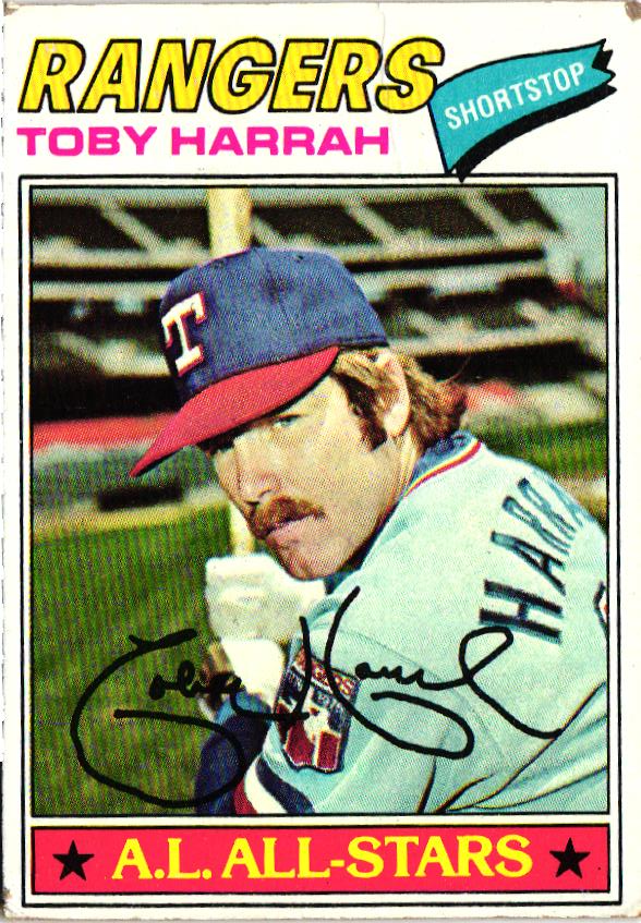 1977 Topps - Toby Harrah #301 - Texas Rangers (2 Cards- both poor condition)