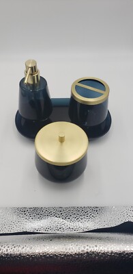 4pc Bath Coordinates Set Blue NIB