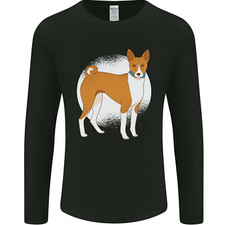 T-shirt manica lunga uomo cane A Basenji