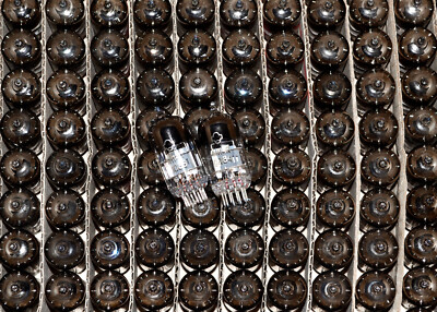 50pcs 6N14P = ECC84, 6CW7, 6L16 Double Triode Tube Reflector Soviet 1970's NEW