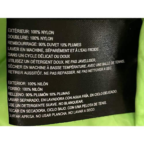 Bernardo Women's Turquoise/Lime Green Goose Down Puffer Front Zip Vest Size 3X - Picture 7 of 8