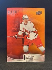 2021-22 Upper Deck Allure Hockey Rainbow Red/Orange Martin Necas R-79 Hurricanes