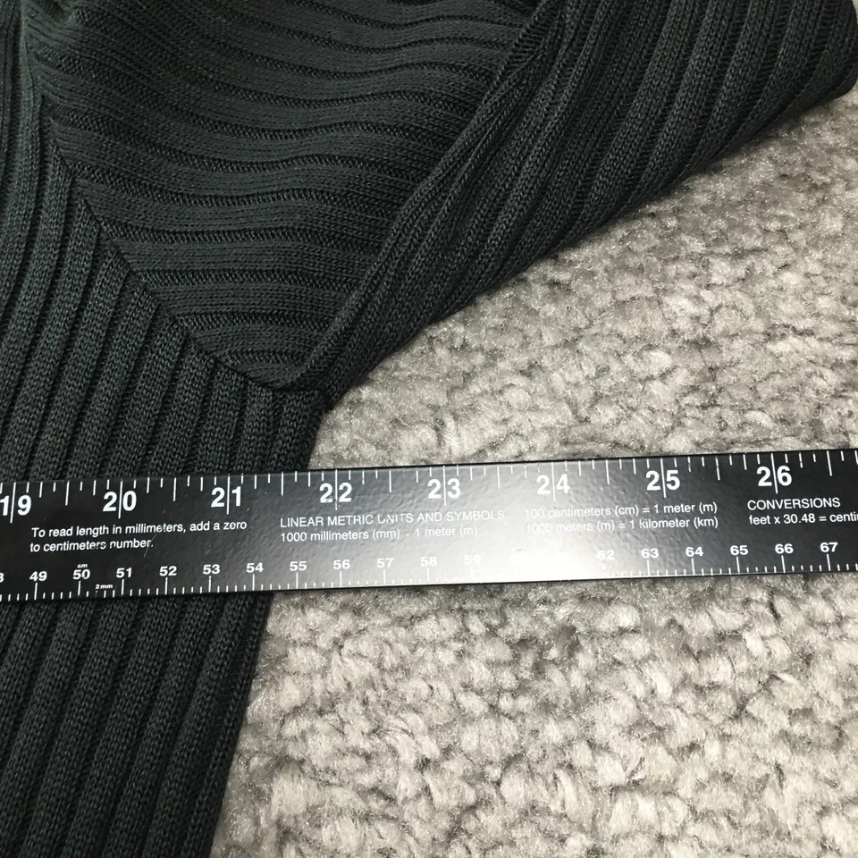 Cárdigan plumero Venezia Jeans para mujer talla 18/20 negro tejido acanalado nuevo con etiquetas Foto 3 de 4