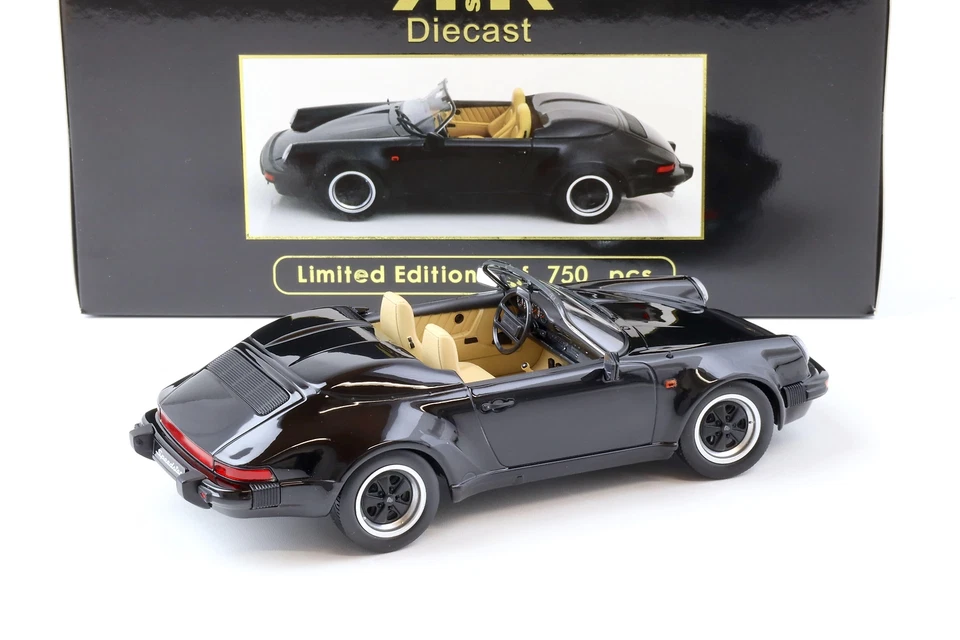 1:18 KK-Scale Porsche 911 Speedster 1989 Noir - Photo 3/4