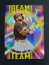 2022 STADIUM CLUB CHROME FERNANDO TATIS JR. BEAM TEAM ORANGE REFRACTOR /25