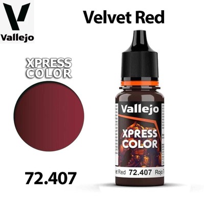 VALLEJO 72407 Xpress Color - Velvet Red 18ml (Acrylic Paint)