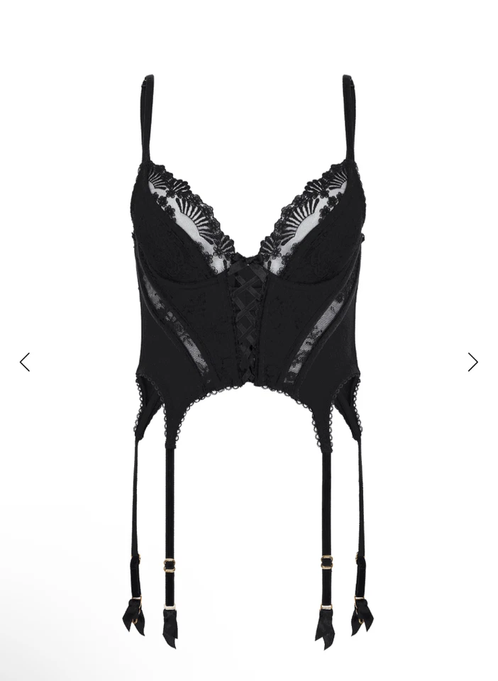 Agent Provocateur Moore Negro Vasco 36C (US$430) Foto 3 de 4