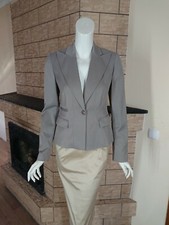 WOLFORD Vintage Beige Lined Blazer Jacket Women s Size EU 34 UK 8 US 4 Small