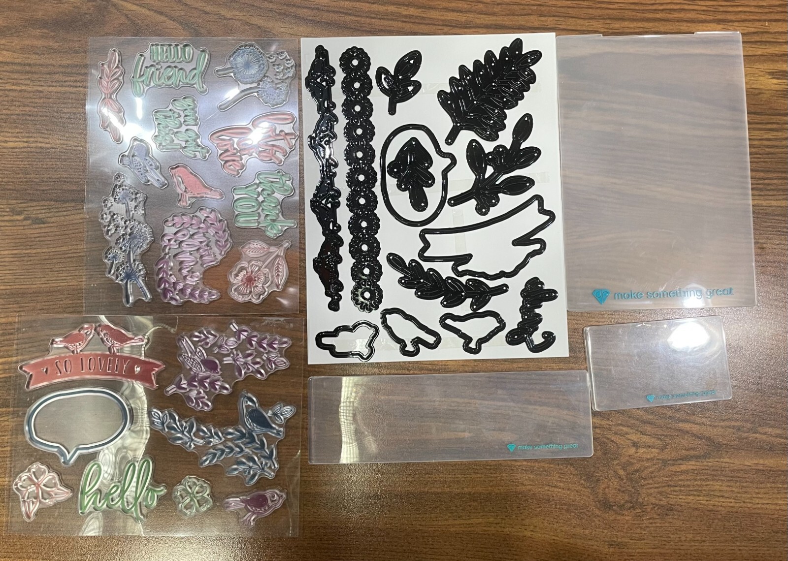 HSN Diamond Press Lots Of Love Stamps & Die Kit | eBay