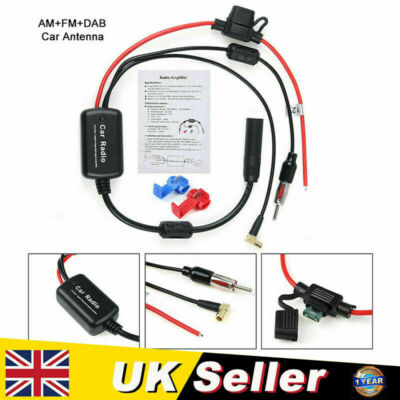 DAB & UKW / AM Autoradio Antenne Aktiv Antenne DIN Splitter Adapter geeignet Autos