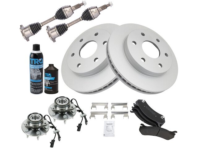 Front Brake Pad Rotor Axle Wheel Hub Kit fits Silverado 1500 1999-2006 61DPFH