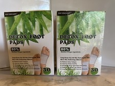 KICOSOADT 30 Ginger Foot Pads Bamboo Vinegar 2 boxes total 60 pads 3332 - 3336