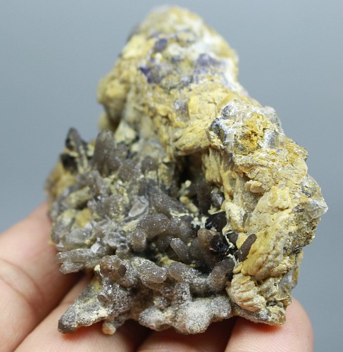 Natural Rare skeletal Elestial BLACK QUARTZ Crystal Cluster Mineral Specimen - Picture 4 of 8