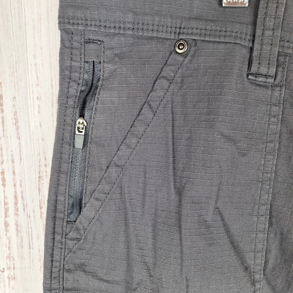 Всепогодные мужские шорты-карго размер 40 серые рипстоп карман на молнии - Изображение 3 из 4