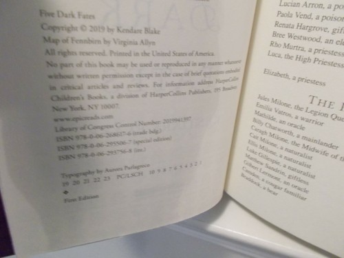 Kendare Blake Autographed Five Dark Fates Hardcover Signed First Edition - Picture 3 of 4