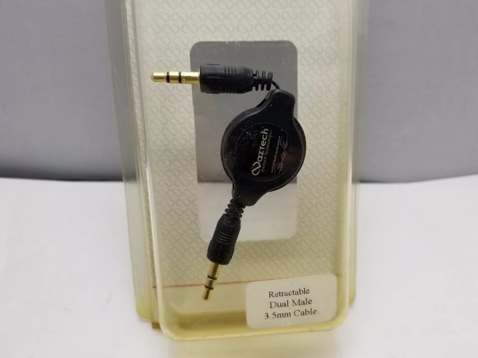 20x Cable de Audio Retráctil Alto Rendimiento Macho 3.5mm iPhone Samsung LG Moto Foto 2 de 3