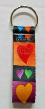 TuffLock Keychain HEARTS 1"x 4" New