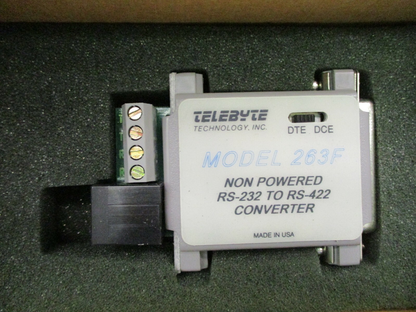New open-box Telebyte Tech. 263F Non Powered RS-232 to RS-422 Converter ...
