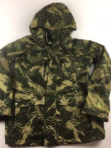 Burton-Mens-Jacket-Size-Small-Snowboard-Ski-Full-Zip-Coat-Hooded-Camo