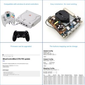 iBlueControlMod Wireless Controller Internal Adapter For SEGA Dreamcast Console