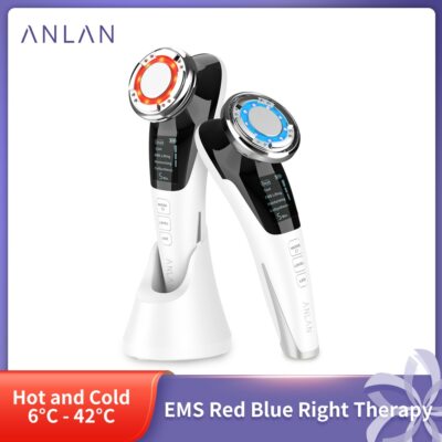 EMS Facial Massager LED light therapy Sonic Vibration Wrinkle Removal Skin