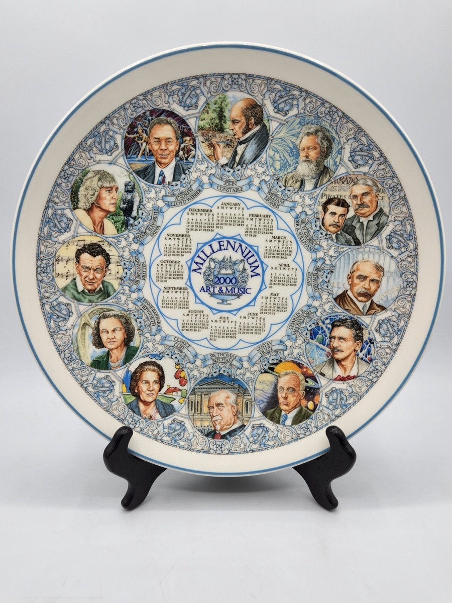 WEDGWOOD MILLENNIUM CALENDAR PLATE 2001