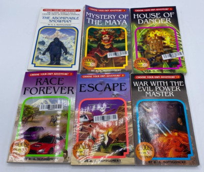 Choose Your Own Adventure Lot Of 6 Re Released 2005/2006 #1, 5, 6, 7, 8, 12