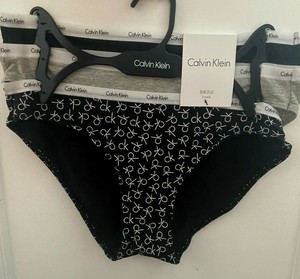 calvin klein 3 pack cotton bikini